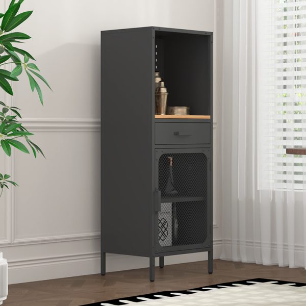 Modern Steel Living Room Cabinet Space-Saving Home Bar Furniture Display Storage Sideboard Steel Wine Cabinet Villas - 图片 3