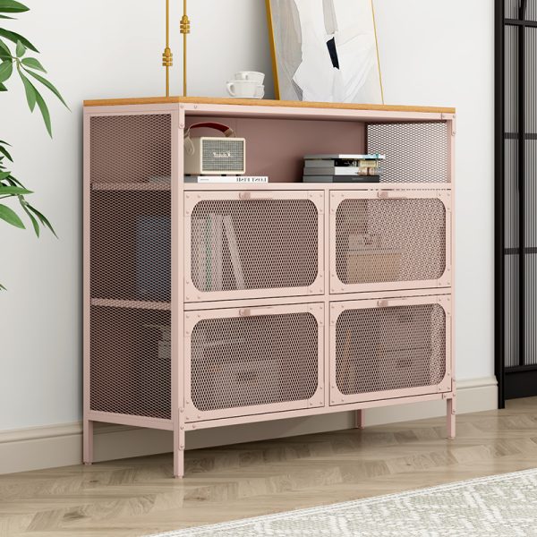 Best-Selling Large Capacity Steel Commercial Furniture Grid Door Storage Cabinets for Apartment Living Room Use - 图片 3
