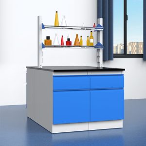 Modern Acid-Resistant Steel PP Laboratory Work Table Bench Waterproof Iron Furniture for Schools' Chemistry Physics Biology Labs