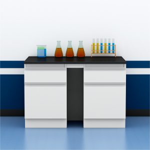 High Quality Acid-Resistant Steel Lab Table Modern Design Waterproof with 4 Drawers for Hospital School & Office Use